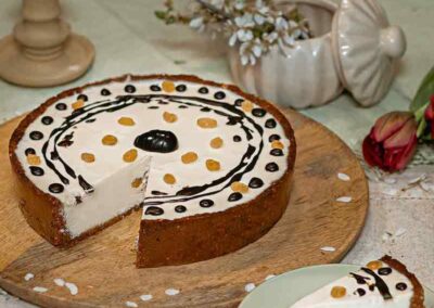 pasca cu vanile vegana, pasca fara glute, pasca fara zahar